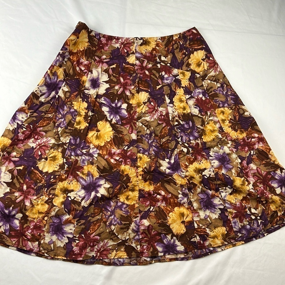 Apt 9 - Stretch - Women’s Skirt - Floral - Fit and Flair - A Line - Size 6